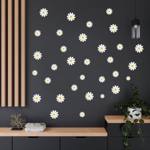 Vægklistermærker -  Daisy blomster